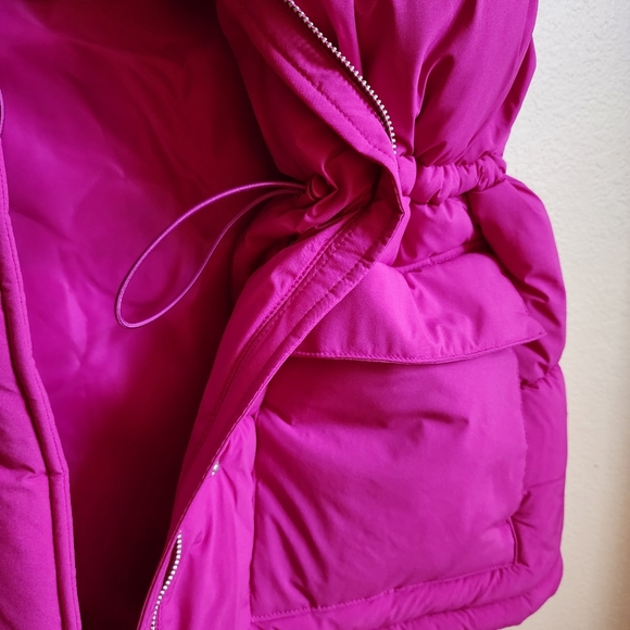 Universal Thread Puffer Vest - Raspberry Pink Fuschia NWT - Picture 9 of 12